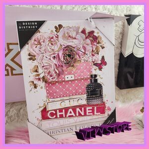 💕 NWT Design District Fashion Wall Decor Gift Set 14x8 Art Piece 💕